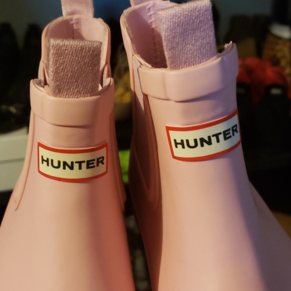 Hunter Original Chelsea Rain Boots Foxglove Pink - Picture 3 of 6